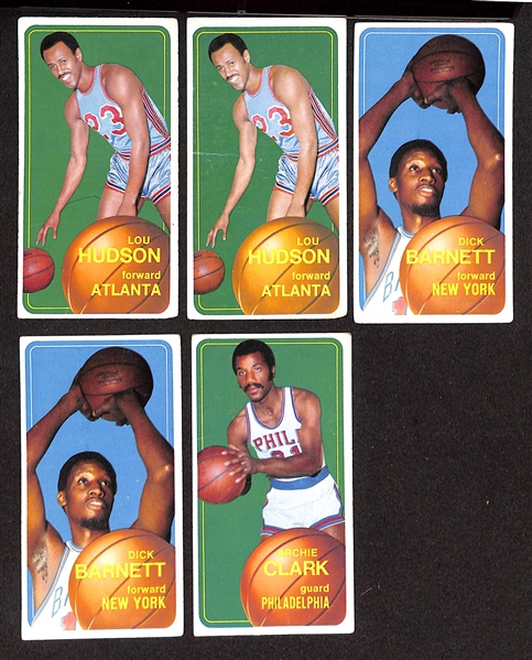 Lot of (27) 1969 Topps Basketball & (40) 1970 Topps Basketball Cards w. 1969 Connie Hawkins 